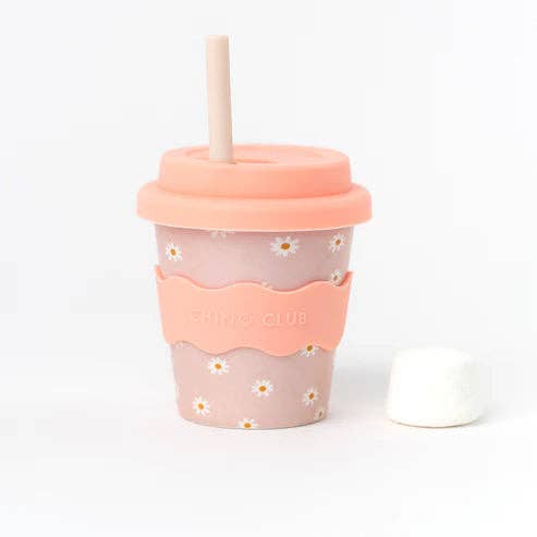 Chino Club UK - Pink Daisy Babychino Cup 4oz
