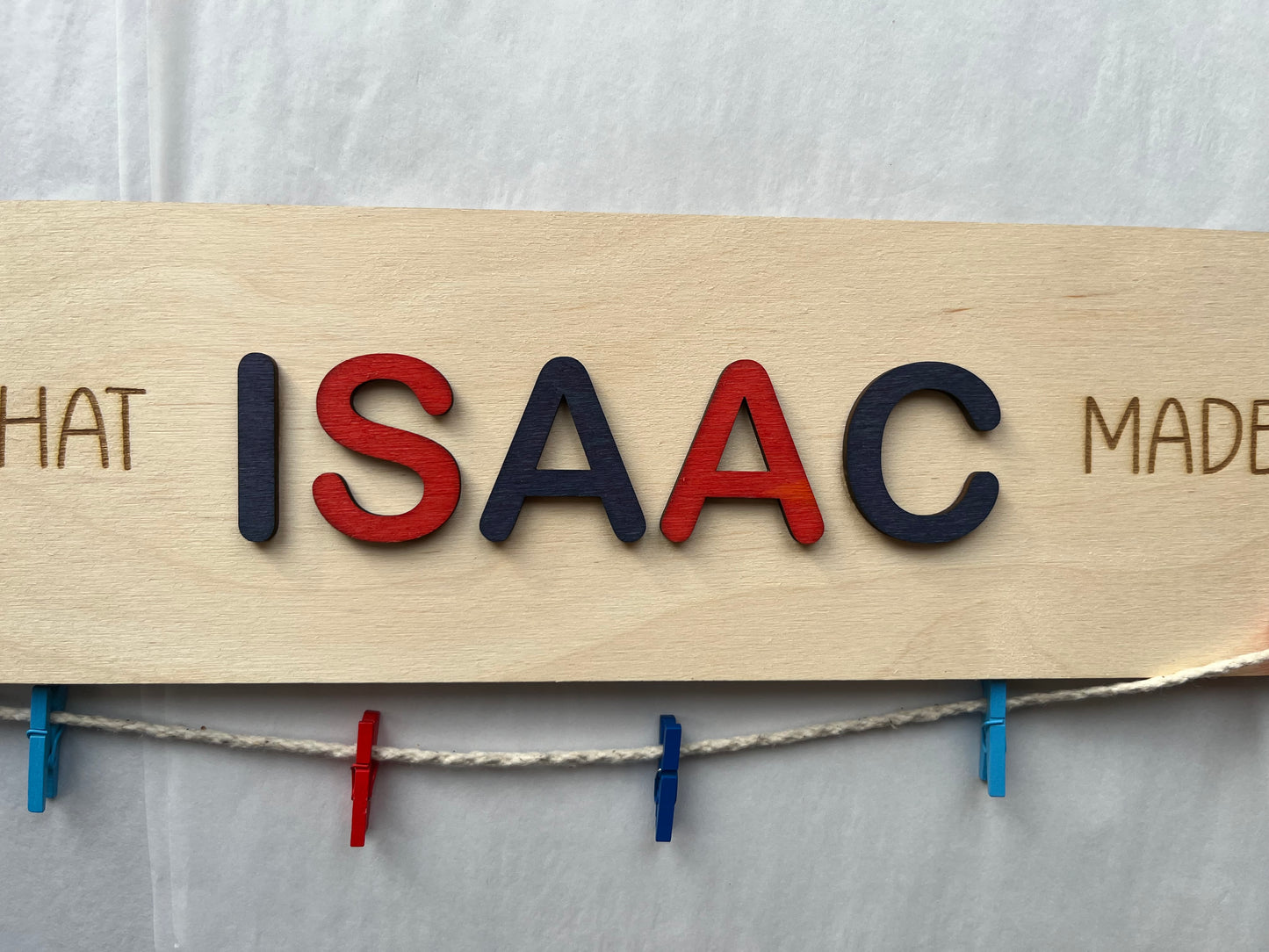 Look What I Made – Personalised Wooden Display Sign