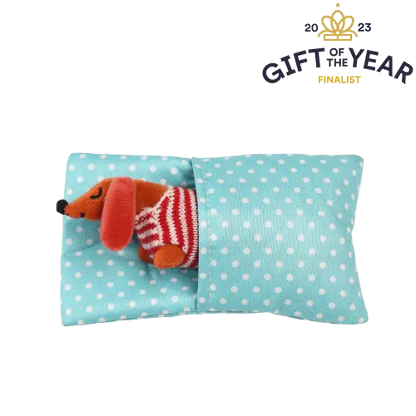 Mini sausage dog in a little box - Sausage Dog soft toy