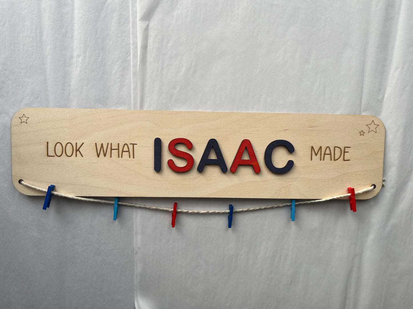 Look What I Made – Personalised Wooden Display Sign