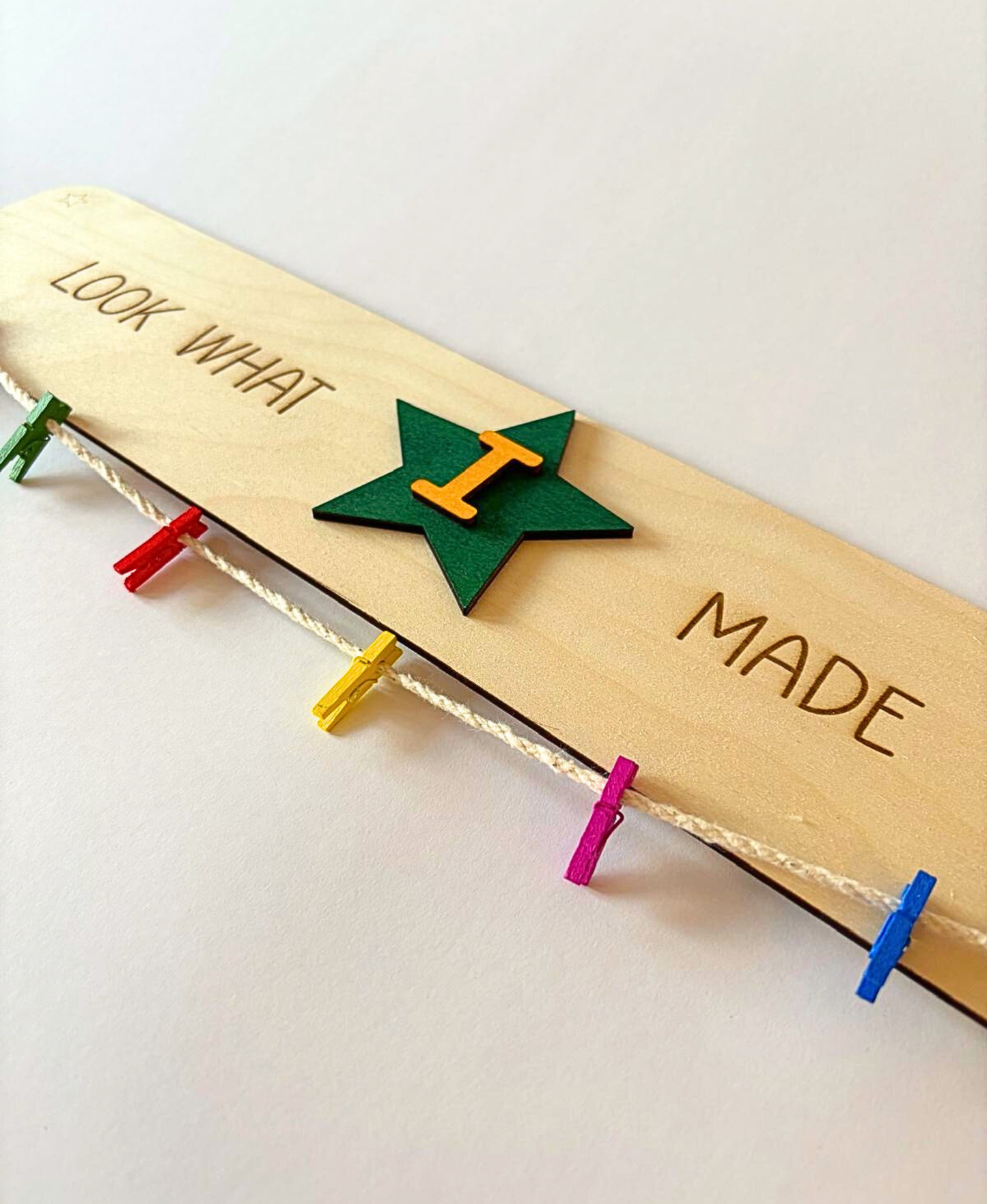 Look What I Made – Personalised Wooden Display Sign