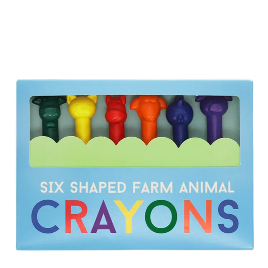 Animal head crayons (set of 6)