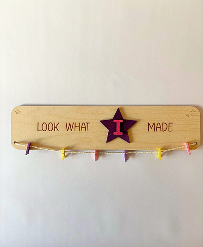 Look What I Made – Personalised Wooden Display Sign