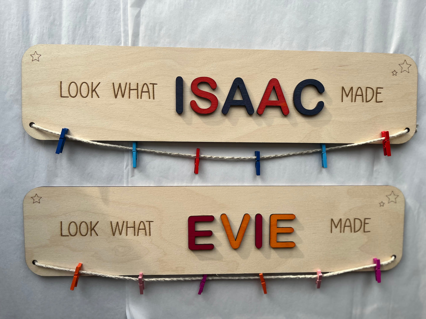 Look What I Made – Personalised Wooden Display Sign