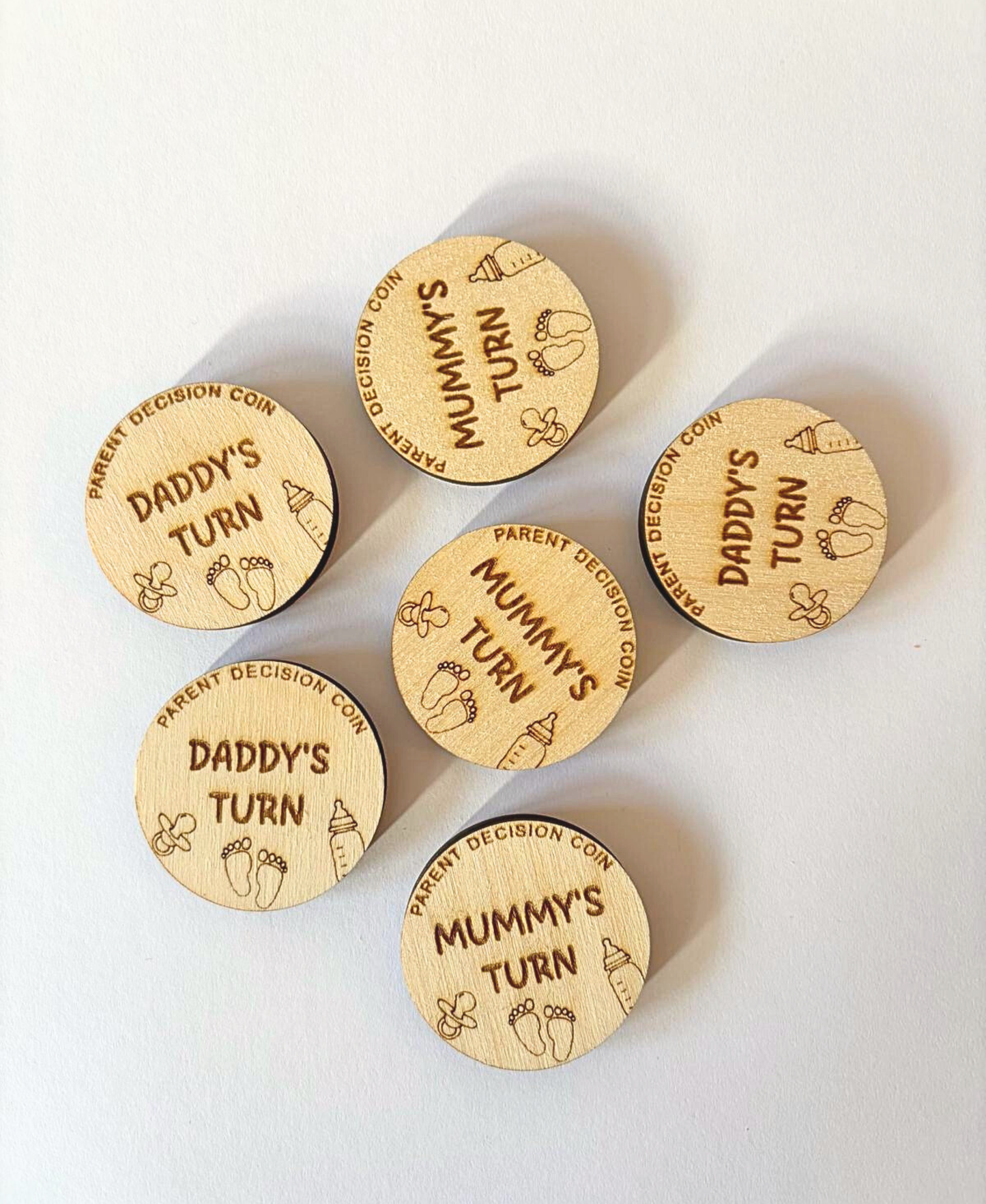 Parent Decision Coin – Mummy’s Turn / Daddy’s Turn