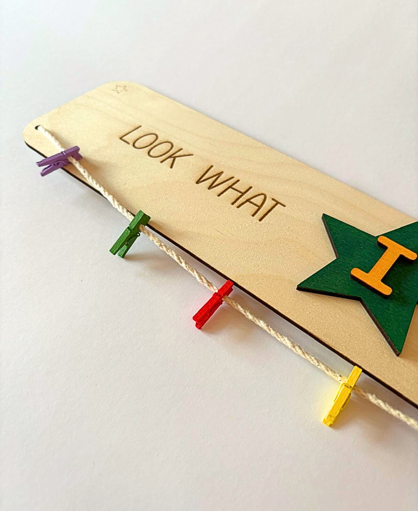 Look What I Made – Personalised Wooden Display Sign