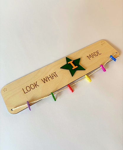 Look What I Made – Personalised Wooden Display Sign