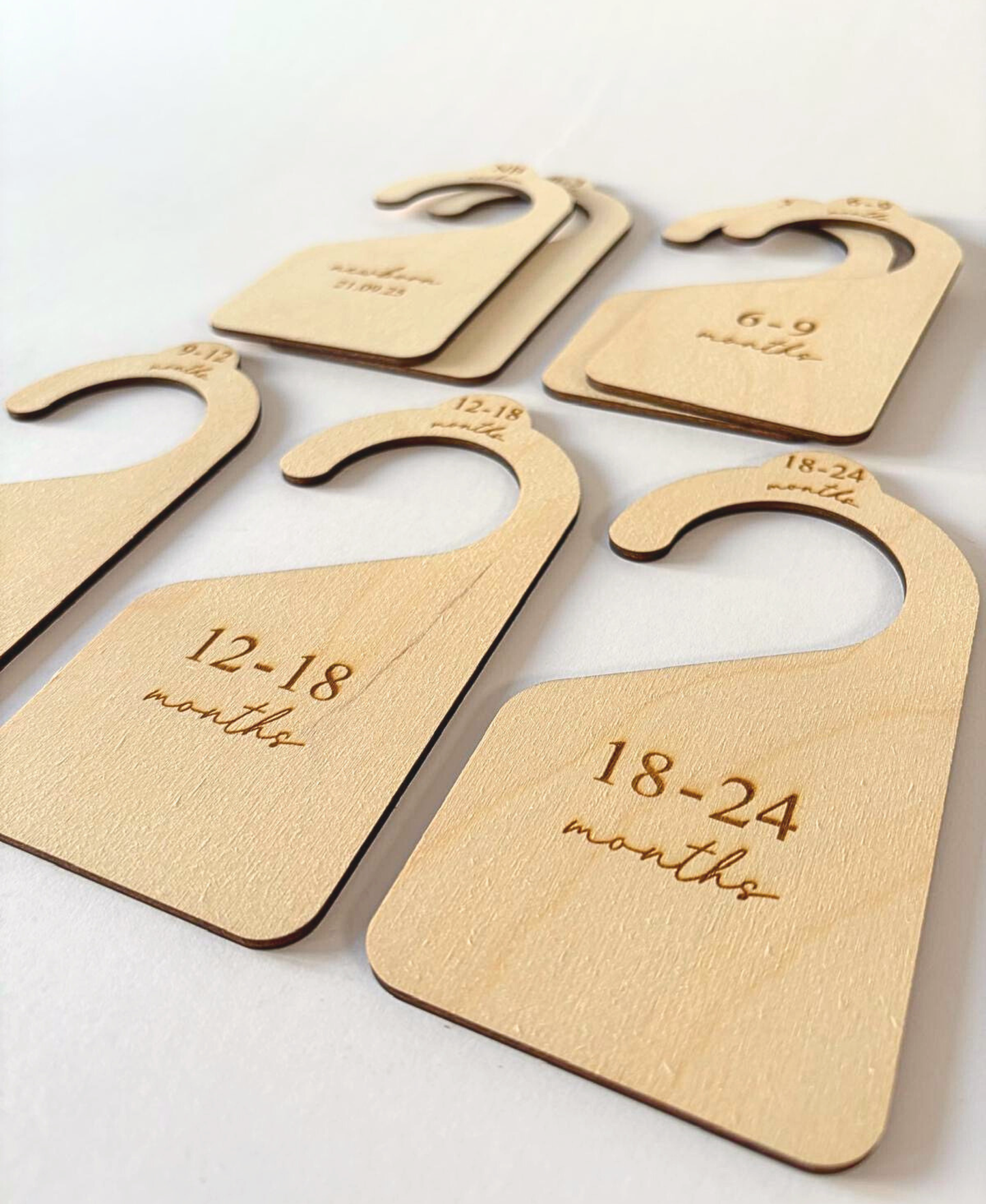 Personalised Baby Clothing Dividers – Set of 7