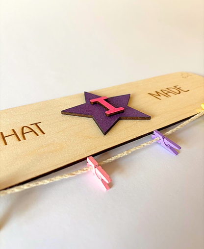 Look What I Made – Personalised Wooden Display Sign