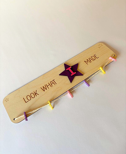 Look What I Made – Personalised Wooden Display Sign