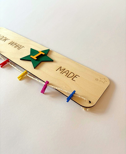 Look What I Made – Personalised Wooden Display Sign