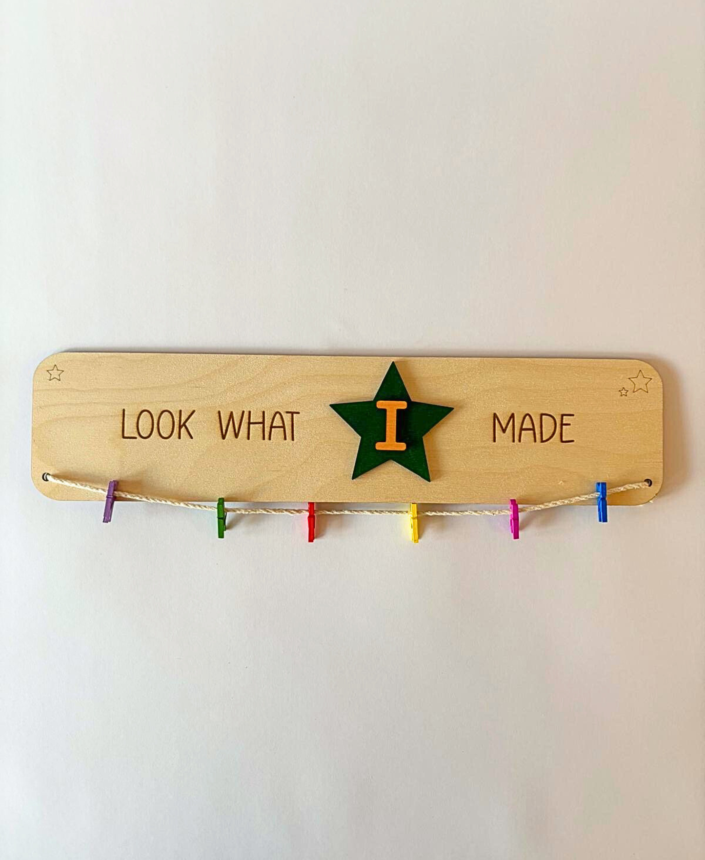 Look What I Made – Personalised Wooden Display Sign