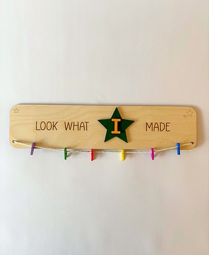Look What I Made – Personalised Wooden Display Sign