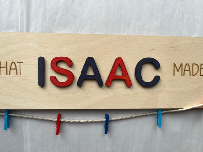 Look What I Made – Personalised Wooden Display Sign