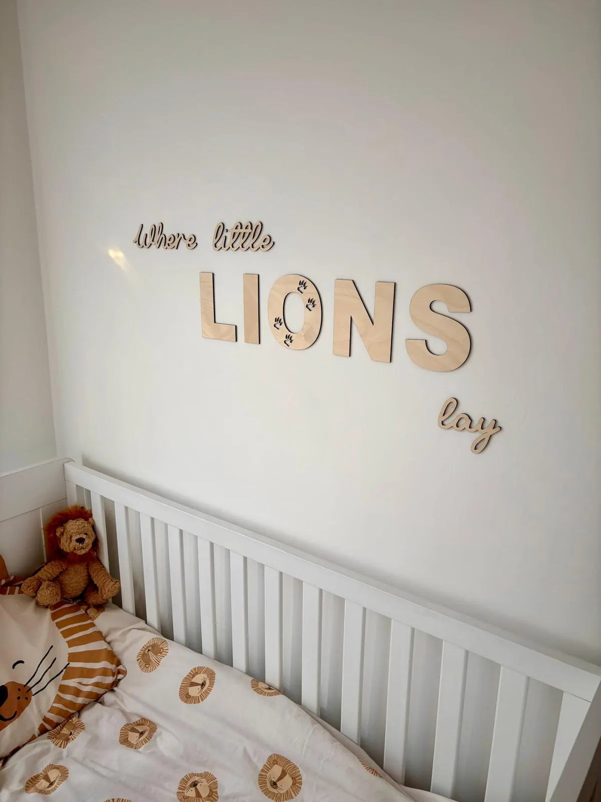 Where Little Lions Lay – Wooden Wall Sign