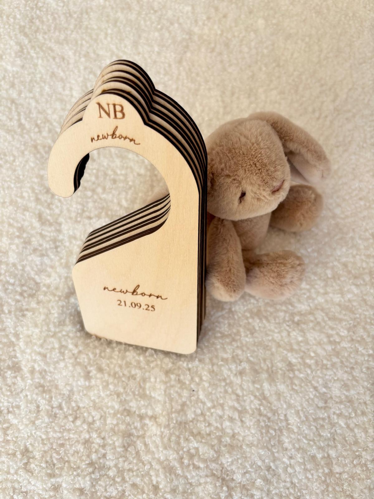 Personalised Baby Clothing Dividers – Set of 7