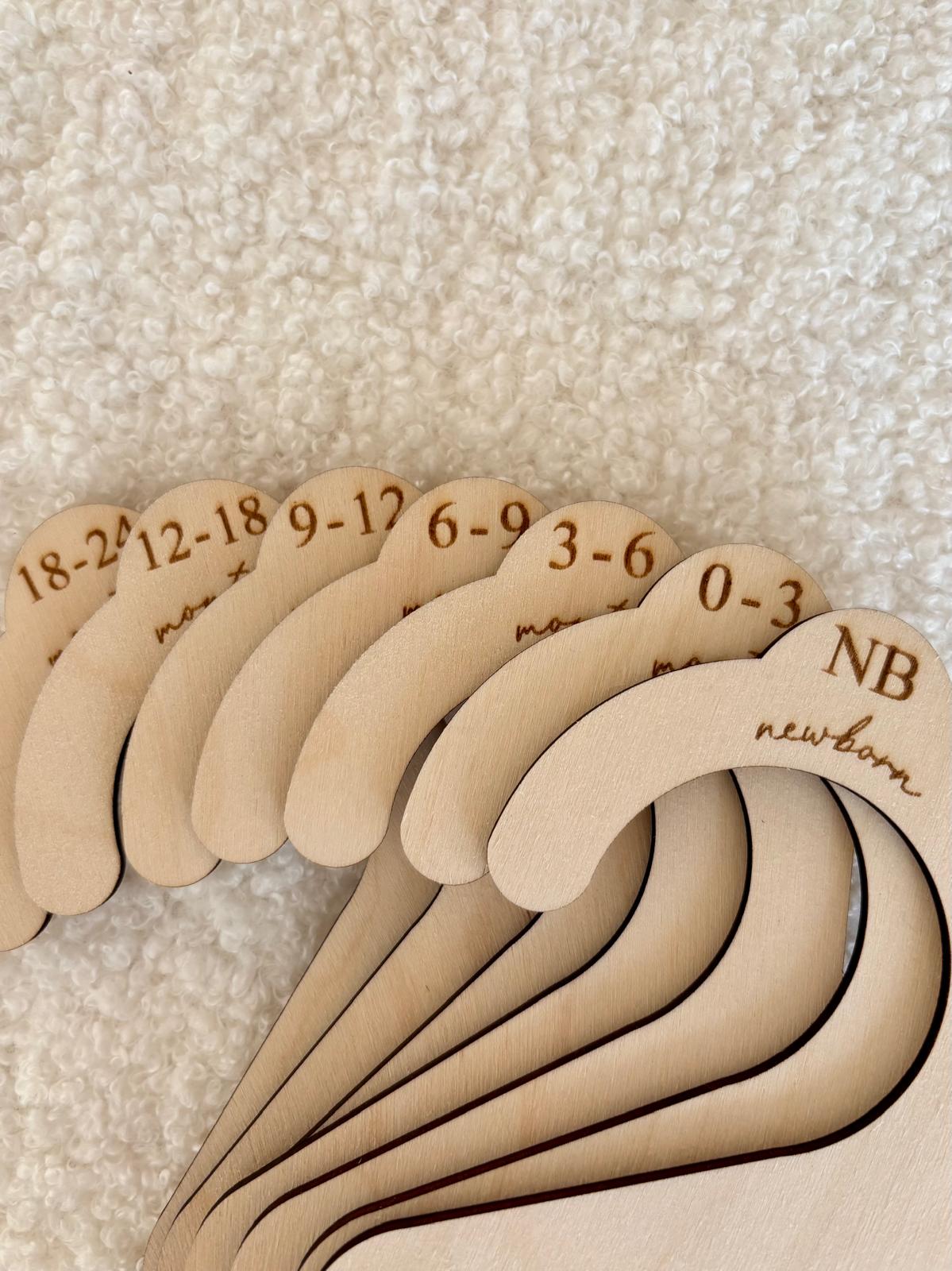 Personalised Baby Clothing Dividers – Set of 7